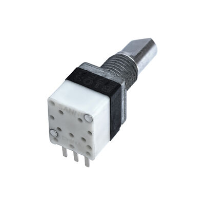 RV9120NZ Customized Shaft Diameter Rotary Potentiometer Sensor Single Or Dual Gang Through Hole / DIP Mount