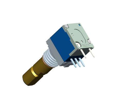 RV071 Insulation Resistance 1000Ω Min Rotary Potentiometer Single Gang with switch Resistance Tolerance ±20% for walkie-talkie