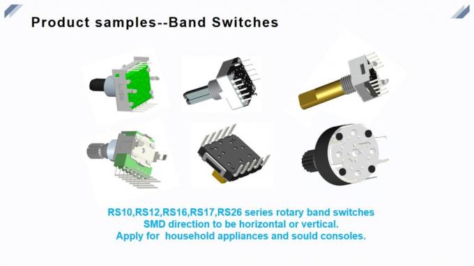 Ses RS171 için Çoklu Pozisyonlar Kare Elektronik Döner Anahtar 17mm 1