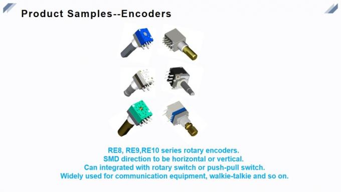 Ses RS171 için Çoklu Pozisyonlar Kare Elektronik Döner Anahtar 17mm 3
